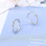 Classic Silver Hoop Earring Round Jewelry for Women & Men