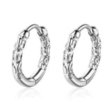 Classic Silver Hoop Earring Round Jewelry for Women & Men
