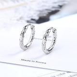 Classic Silver Hoop Earring Round Jewelry for Women & Men