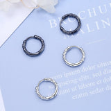 Classic Silver Hoop Earring Round Jewelry for Women & Men