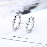 Classic Silver Hoop Earring Round Jewelry for Women & Men