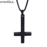 Stainless Steel Sanskrit Cross Pendant Necklace