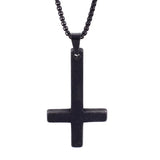Stainless Steel Sanskrit Cross Pendant Necklace