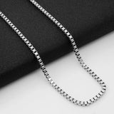 Silver Stainless Steel Chain Pendant Flower Necklace Set