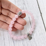 RoseQuartz Love Companion Bracelet Yoga Buddha MY0958