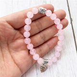 RoseQuartz Love Companion Bracelet Yoga Buddha MY0958