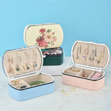 Rectangular Clear Texture Jewelry Box for Women