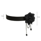 Vintage Lace Necklace with Rose Pattern