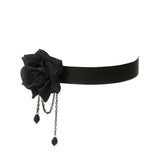 Vintage Lace Necklace with Rose Pattern