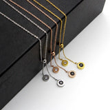 Stainless Steel Roman Numeral Wedding Necklace N101