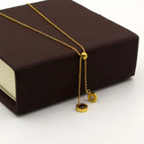 Stainless Steel Roman Numeral Wedding Necklace N101