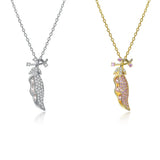 Pink Pearl Pendant Necklace 925 Sterling Silver Lady Party Jewelry