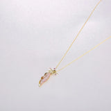Pink Pearl Pendant Necklace 925 Sterling Silver Lady Party Jewelry