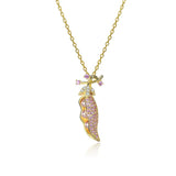 Pink Pearl Pendant Necklace 925 Sterling Silver Lady Party Jewelry