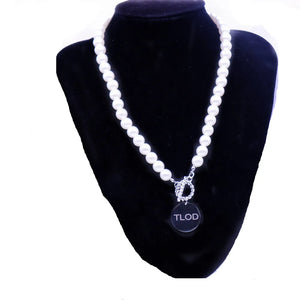 Custom Stainless Steel Tlod Pearl Necklaces