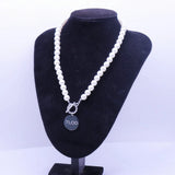 Custom Stainless Steel Tlod Pearl Necklaces