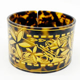 Polynesian Hawaiian Samoan Girls Bracelet Cuff Wide Acrylic Bangle