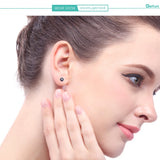 S925 Sterling Silver Punk Skull Earrings Couple Ear Studs