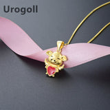 925 Silver Piglet Pendant Necklace Love Chain Girl Jewelry