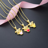 925 Silver Piglet Pendant Necklace Love Chain Girl Jewelry
