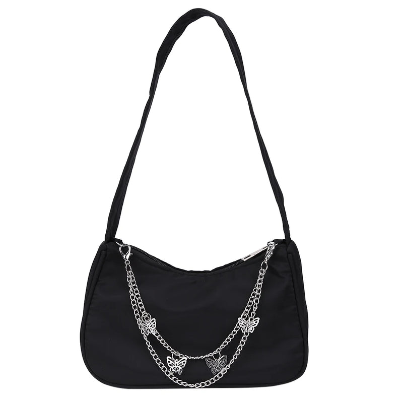 Women Butterfly Chain Shoulder Bag Small Hobos Handbags
