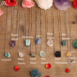 Women Quartz Crystal Adjustable Necklace with Natural Lapis Tourmaline Beads