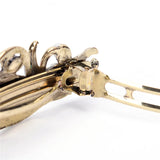 Enamel Leaf Barrettes Ancient Bronze Hairpin Girls Hair Clip Pearl Accessories