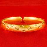 Women Shining Star Adjustable Bangle Bracelet HSJ88