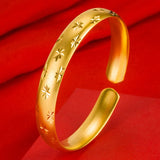 Women Shining Star Adjustable Bangle Bracelet HSJ88