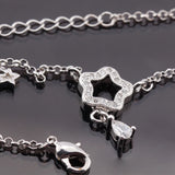 Women Silver Heart Star Bracelet Wedding Gift