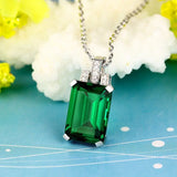 Emerald Pendant Necklace for Women - Birthday Party Gift