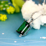 Emerald Pendant Necklace for Women - Birthday Party Gift