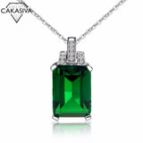 Emerald Pendant Necklace for Women - Birthday Party Gift