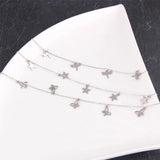 Women Silver Stainless Steel Star Butterfly Dragonfly No Fade Bracelets Bangles