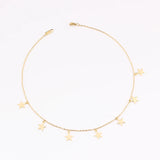 Women Stainless Steel Star Butterfly Necklace