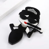 Women Cigarette Holder Acrylic Brooches Ladies Scarf Buckle
