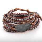 5 Strands Wrap Bracelets Mixed Stone Crystal Bohemian Bracelet
