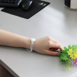 925 Silver Bracelet with Rose Pendant