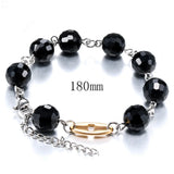 Women's Silver Chain Heart Pendant Bracelet