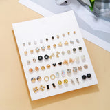Geometric Stud Earrings Set for Women Girls