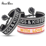 Women's Friendship Charm Lucky Bracelet Embroidery Tassel Retro Couple Braided