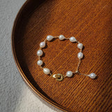 Baroque Pearl Hand Bracelet Natural Jewelry Girl Birthday Gift