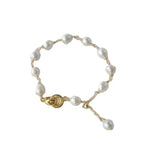 Baroque Pearl Hand Bracelet Natural Jewelry Girl Birthday Gift