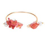 Red Butterfly Girlish Cuff Bangles