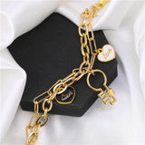 Women's Double Layer Chains Bracelet Halloween Gift