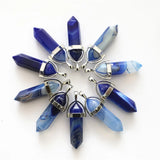 Quartz Crystal Hexagonal Pendant Necklace