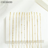 14K Plated Brass Metal Chain for DIY Jewelry Making
