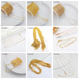 14K Plated Brass Metal Chain for DIY Jewelry Making