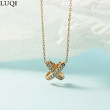 Women's Silver Cross X Pendant Necklace
