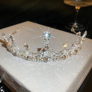 Women's Rhinestone Crown Hair Accessory for Birthday Party